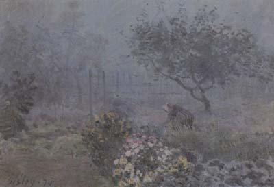 Alfred Sisley Fog,Voisins (san35) France oil painting art